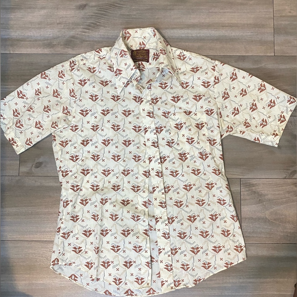 1970s Kings Road Shop, Tapered with tails, buttoned down shirt, Brand New, Mens